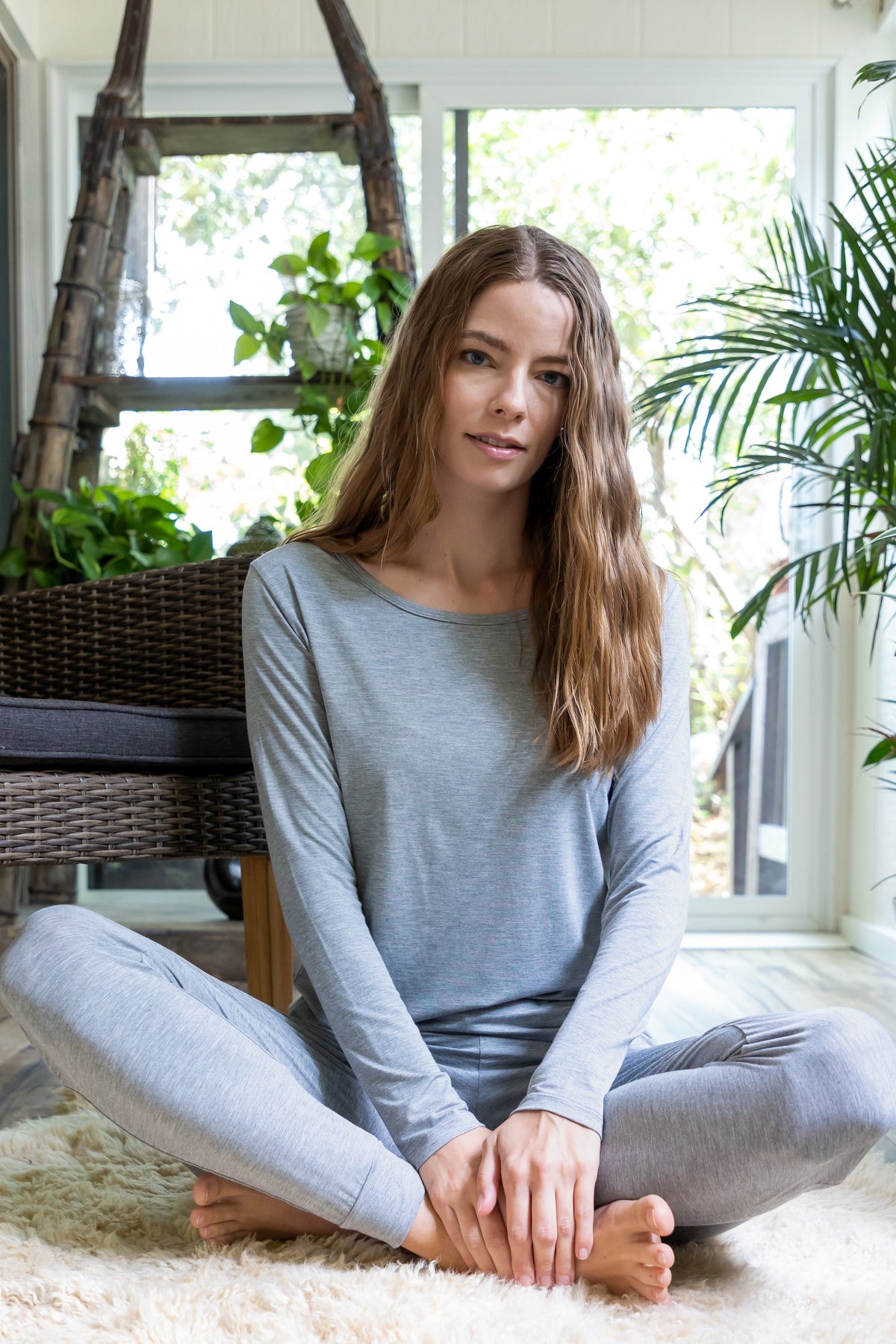 FR36KWENSI Select- Women's Bamboo Lounge Long Sleeve T-Shirt